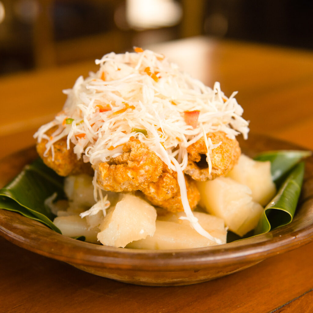 Fotografía de Vigoron, comida tipica de Granada, Nicaragua