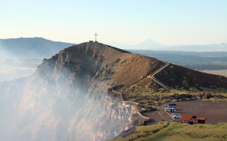 Masaya Volcano night tour Nicaragua — active lava at Santiago Crater