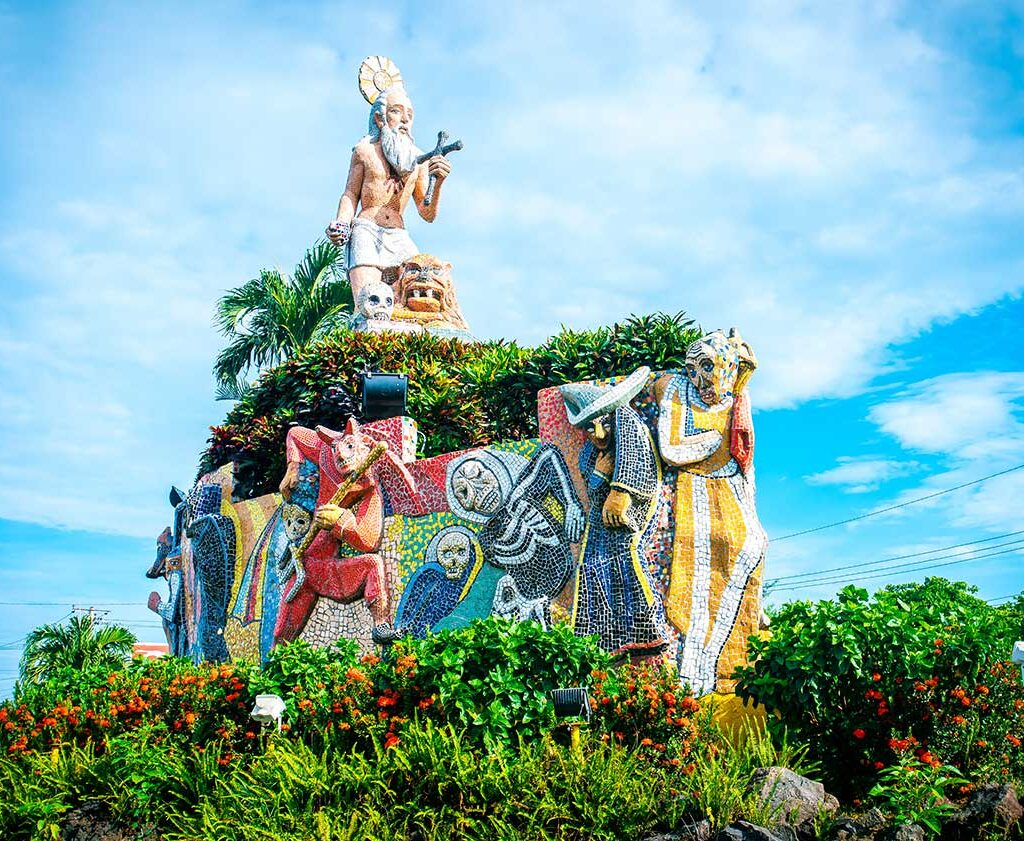 Rotonda de entrada a Masaya, Nicaragua